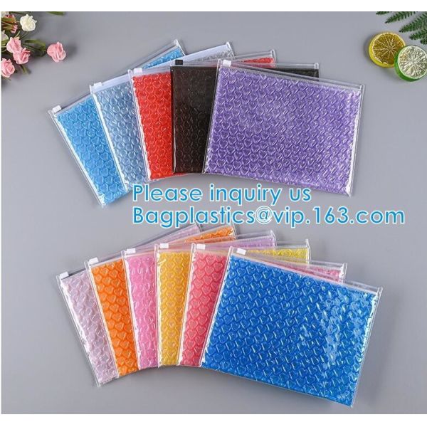 Laser Film Bubble Slider Zipper Bags Pack Express Poly Bubble Mailers Padded Shipping Mailing Bags Custom Logo