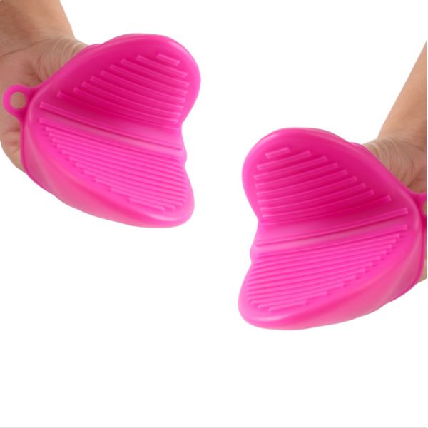 High Temperature Resistant Kitchen Gadget Tools Silicone Mitten Heat Insulation Anti - Skid Baking Oven Plate Holder