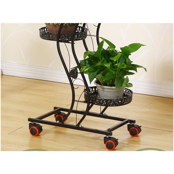 Anti Corrosion H81cm 6 Tier Metal Plant Stand For Decoration