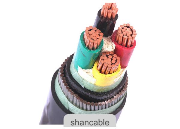 Cabo revestido PVC isolado Pvc do IEC 60502 para a transmissão da eletricidade