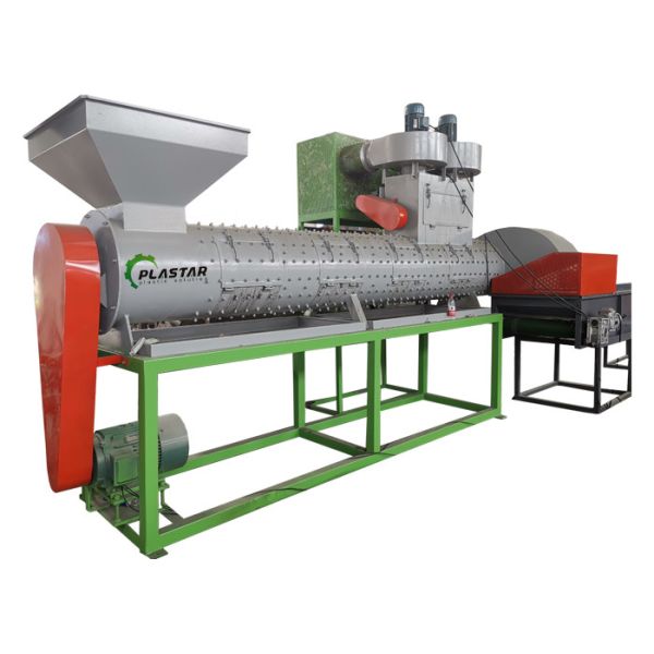 1500KG/H Waste Plastic Auxiliary Machine PET Plastic Bottles Label Removing Machine