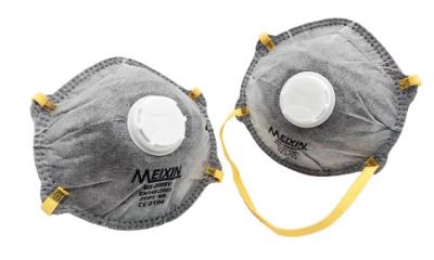 Polypropylene Carbon Filter Dust Mask Lightweight With Two Head - Straps