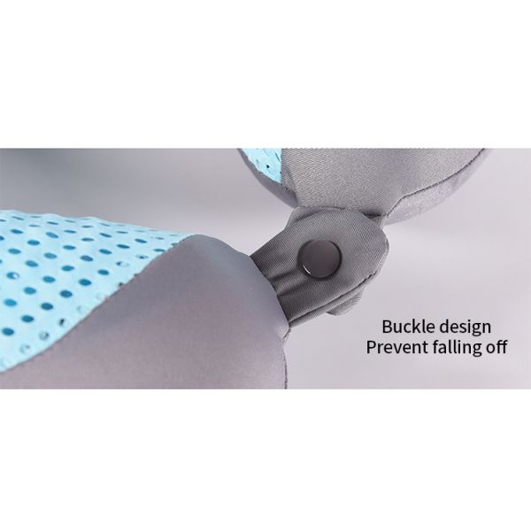 U-Shape Gel Memory Foam Pillow with Massage Function Made of Cotton Customized