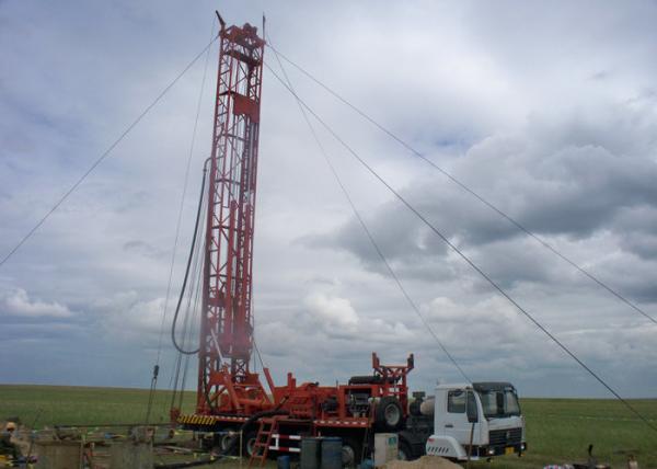 1000M TRAILER MOUNTED WATER WELL DRILLING RIG TOP HEAD DRIVE DTH AND MUD WORKOVER