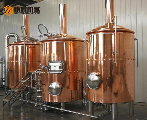 Three Vessles Beer Brewing Kit 2000L Brewhouse With 8 Units Of Fermenters