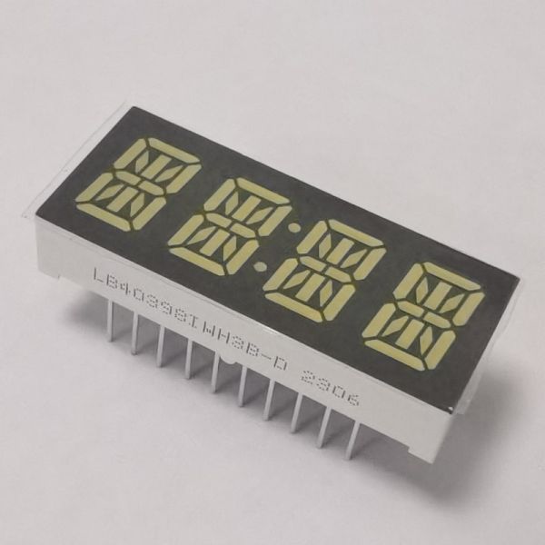Custom Ultra White 4 Digit 10.2mm 14 Segment LED Display common anode for home appliances