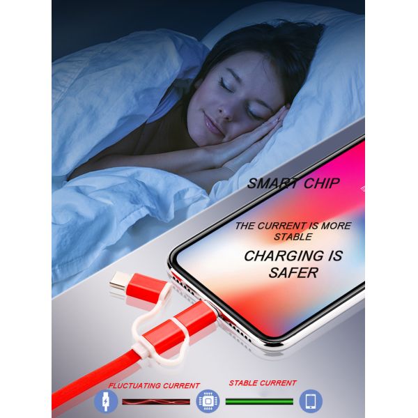 Extendable кабель Chargeing данным по USB 2,0 1.1m на Iphone 13 Xiaomi 11