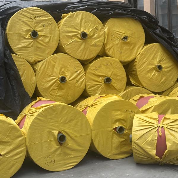White PP Plastic Woven Cloth Roll Material Transparent Fabric Roll For FIBC Jumbo Bag Use