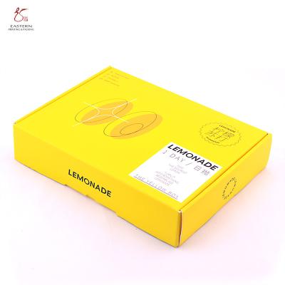 Light yellow Eastern Custom Cardboard Shipping Boxes For Contact Lenses