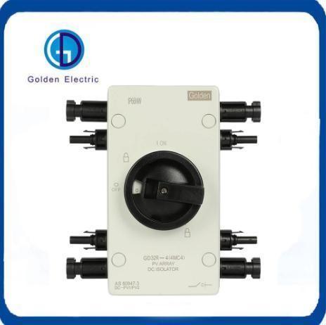 Waterproof DC Solar Isolator Switch Grey Generator 4P Transfer Switch