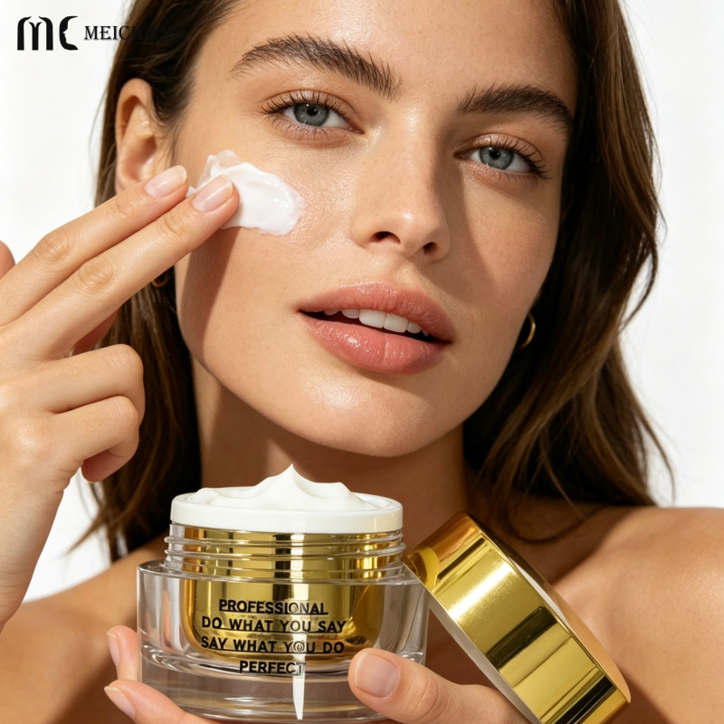 15G,30G 50G Luxury Double-Wall Acrylic Cream Jar for Moisturizers & Eye Creams Custom Logo Cosmetic Packaging(MC-515)