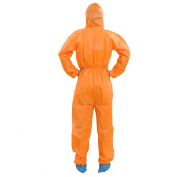 SMS SMMS Disposable Safety Coveralls , Disposable Orange Overalls Waterproof
