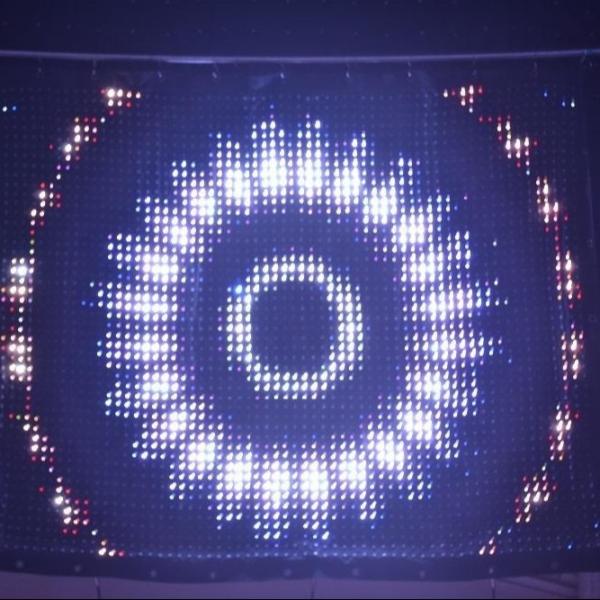 High Brightness LED Video Curtain Remote Control With Changeable Party Lights