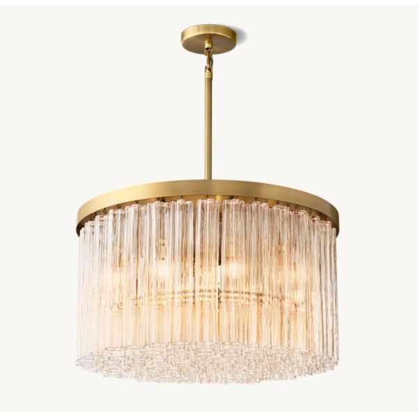 60 Watts Brass Ceiling Chandelier Linear Chandelier Dining Room