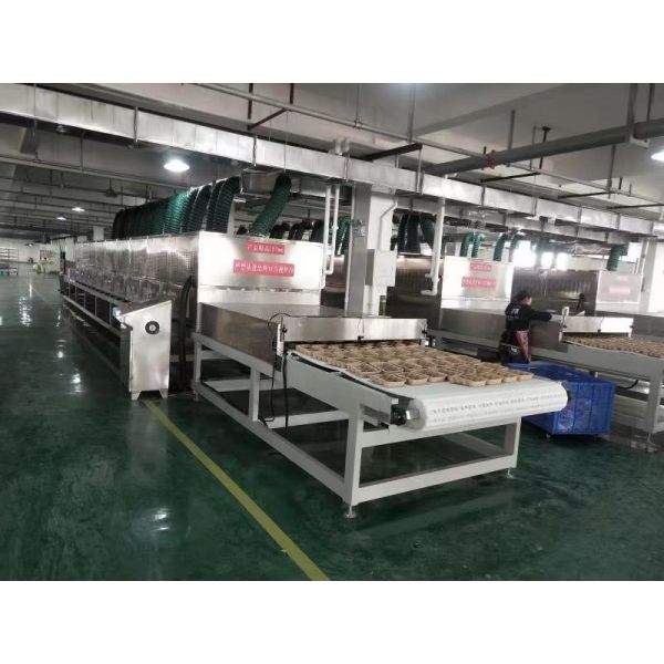 Industrial Microwave Drying Line for Food & Herbs – Continuous Tunnel Design with Customizable Power
