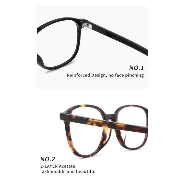 Люди женщин глаза квадрата оптические вокруг рамок Очкиes стекел ацетата слишком больших