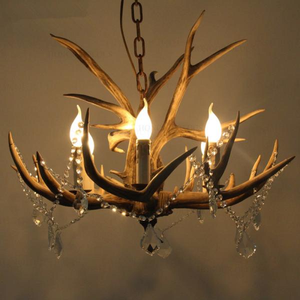 Crystal antler chandelier for Home Bar Coffee Shop Lighting Fixtures (WH-AC-19)