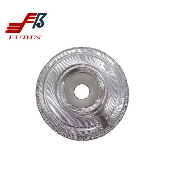 Non Toxic Round Disposable Aluminum Foil Cake Pans 195x62mm
