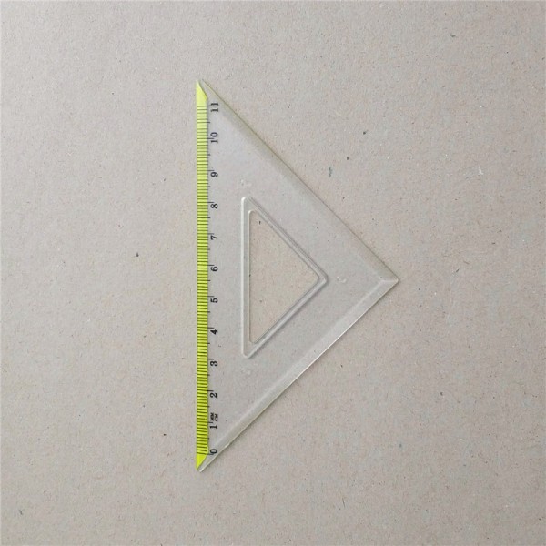 wholesale two color print plastic 15cm ruler set