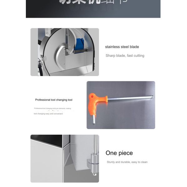 Convenient 220V Dicing Machine for Farms 0.24KW Power Easy to 33 KG Multifunctional