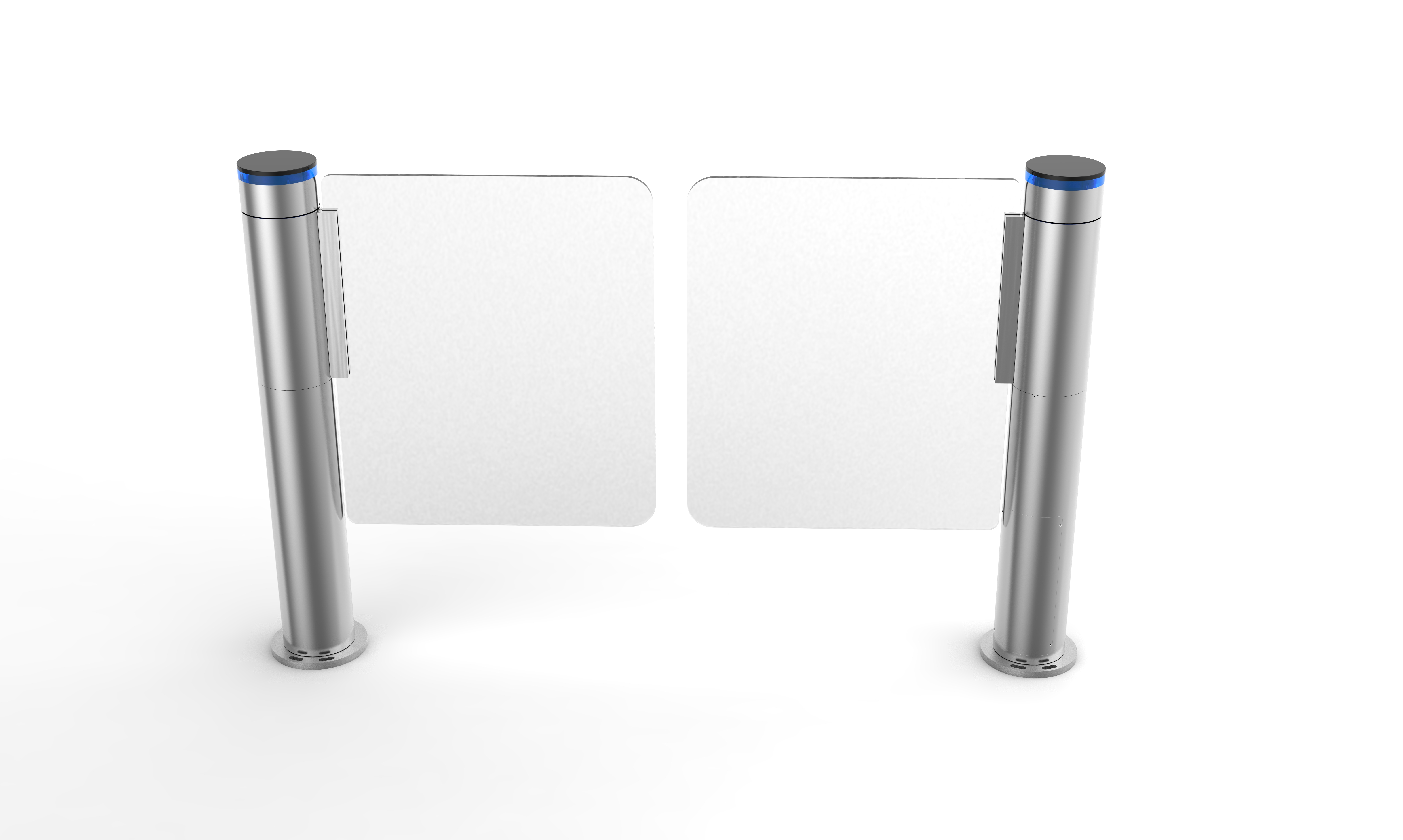 Swing Gate 141mm Cylindrical Speedlane Swing Turnstile Automatic Barrier Door Security Access