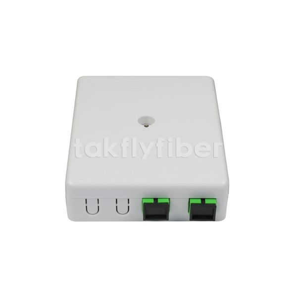 Стол плиты стены оптического волокна 2 портов установил лицевую плиту огнезамедлительное UL94V0 FTTH