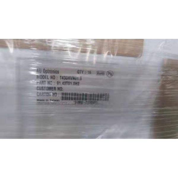 AUO 43 LCD TV Panel T430hvn01.0 with 1920*1080 resolution 700CD/M2 brightness and 60k hours working life