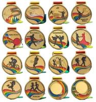 Impression à la lettre Médailles de football personnalisées Gravure générique au laser Médailles d'arts martiaux Judo