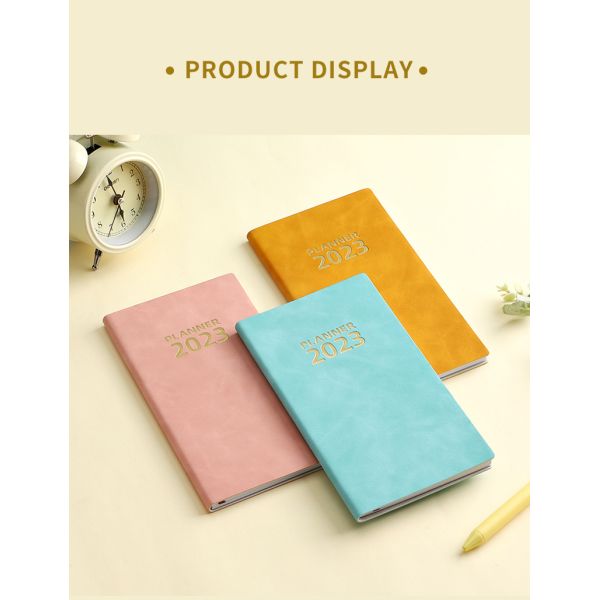 Cuaderno de cubierta de cuero para la promoción Silla de costura Diario de encuadernación Papelería