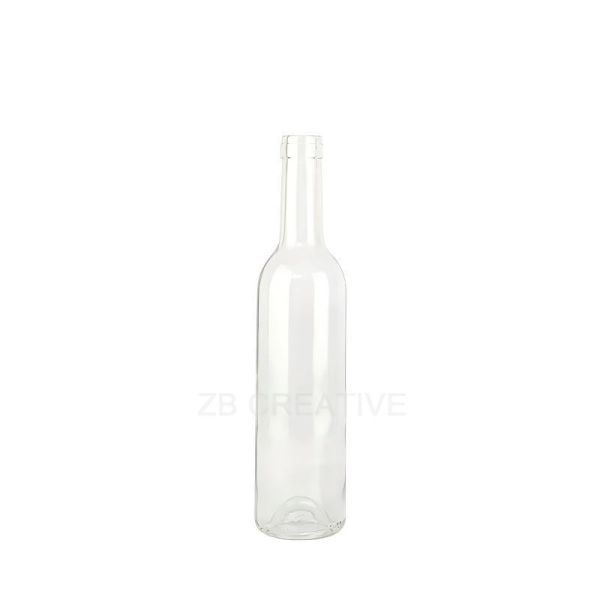 375ml Split Bordeaux Glass Bottle Empty Wine Bottles With Corks Top 320G 1306K-7