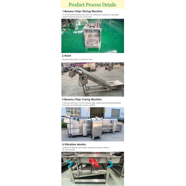 800 KG Banana Chips Making Machine and Production Line for Large-Scale Chips Production