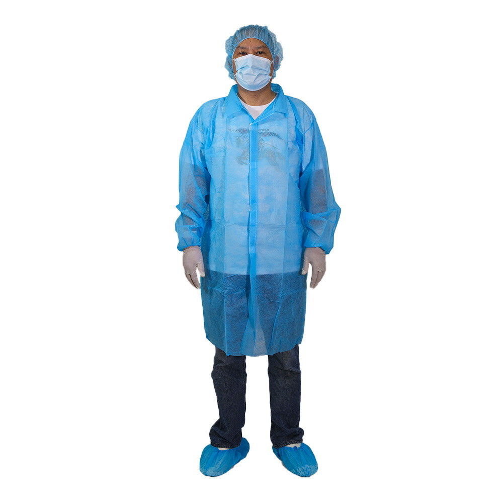 Голубая медицинская устранимая лаборатория покрывает больницу PP 30G Nonwoven