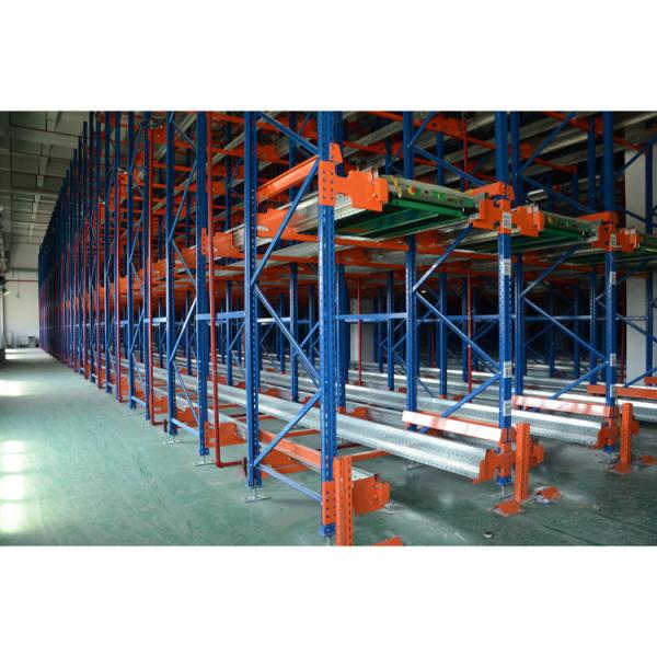Heavy Duty Movable Pallet Shuttle Racking System Customized Size For Cargo Storage