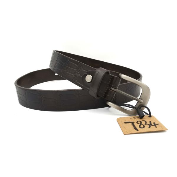 Antiwear Ladies Black Leather Belt , Multiscene Full Grain Cowhide Belt