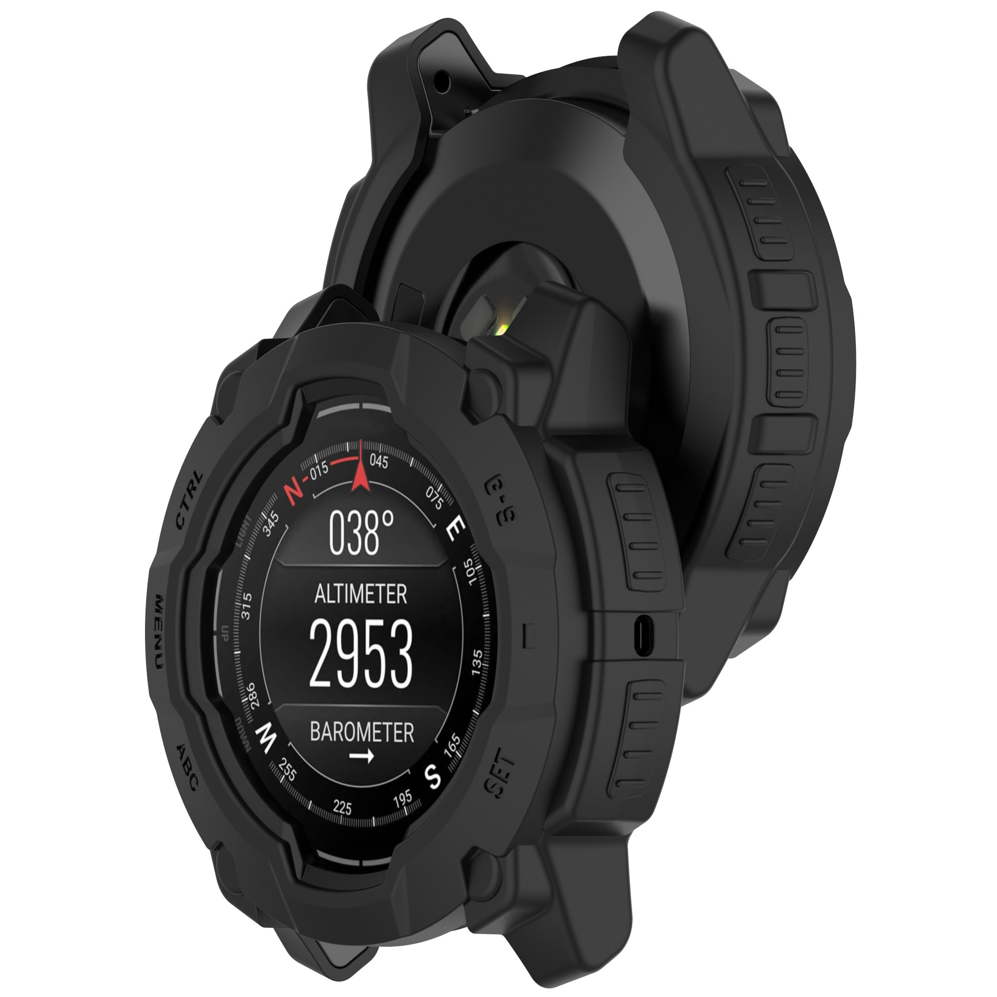 Eraysun TPU Soft Silicone Case for Garmin Instinc E 40mm 45mm Protective Cover Cases Film Shell Watch