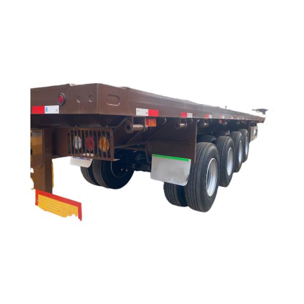 s Semi-remorque à 4 essieux à plat Charge utile maximale 20001-25000 kg et support de jambe standard CIMC