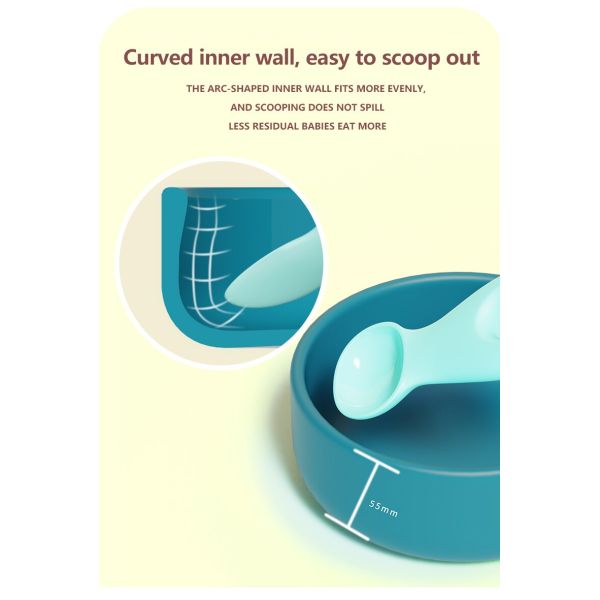 3 In 1 BPA Free Kids  Childrens Dinner Set Kids Baby Feeding Infant Plates And Bowls