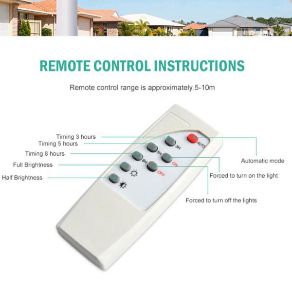 6000K 100W 200W 300W Solar Street Lights Outdoor Lamp Ip65 Remote Control