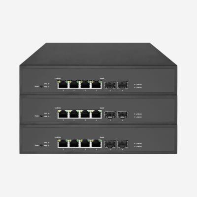 4 RJ45 2 SFP Gigabit POE Network Switch With IEEE 802.3u For Business Use