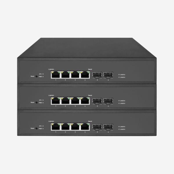 4 RJ45 2 SFP Gigabit POE Network Switch With IEEE 802.3u For Business Use