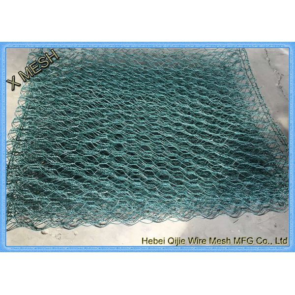 ASTM A 975 ПВХ с покрытием Gabion Baskets Двойная витая тканая сетка Fit Riverbank