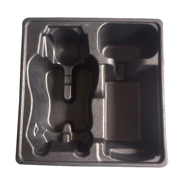 Molder Fiber Packaging Sugarcane Black Pulp Tray Environmental