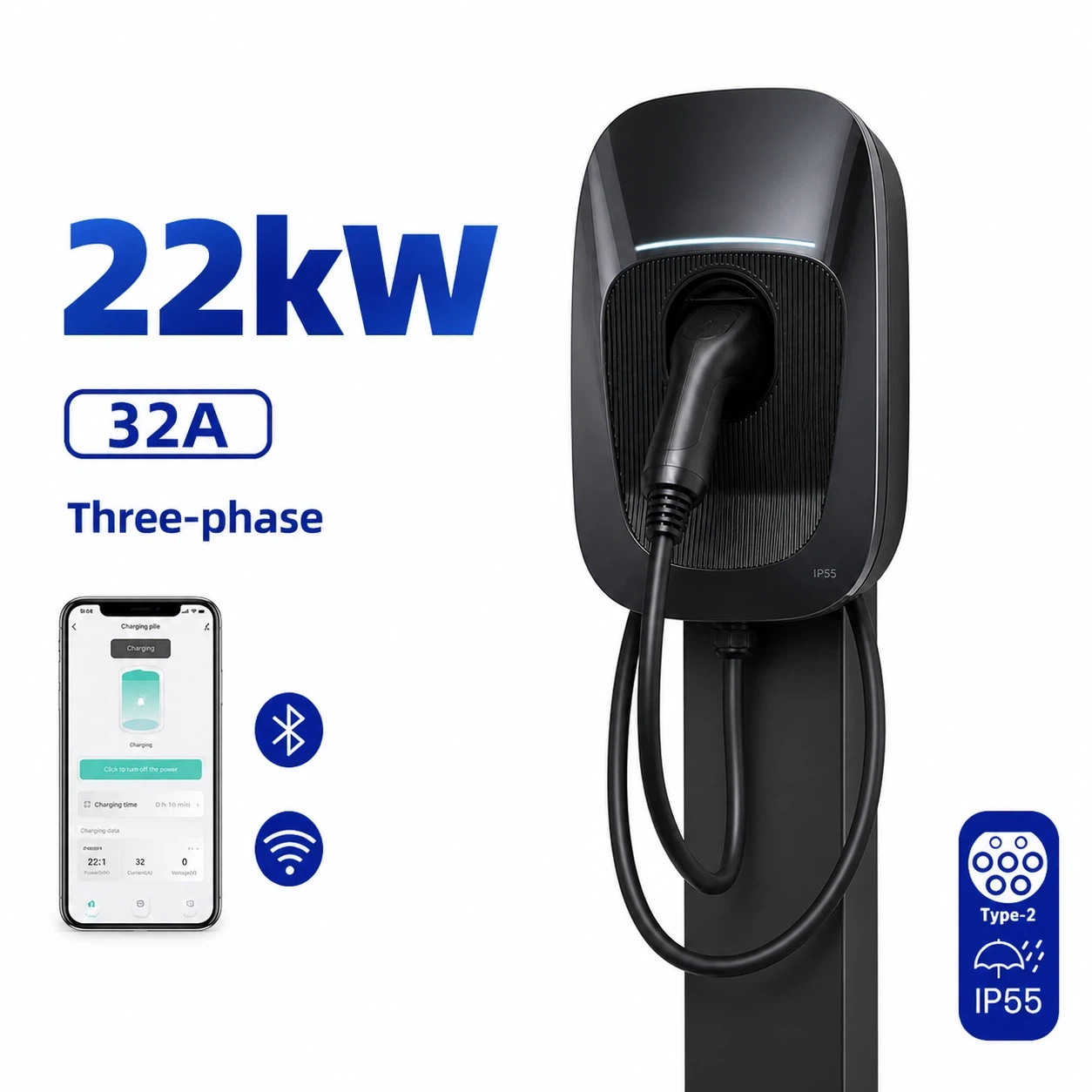 Lightweight Alternating Current Charger Compatible with Multiple Device Types and Voltage Standards Offering Charging Performance