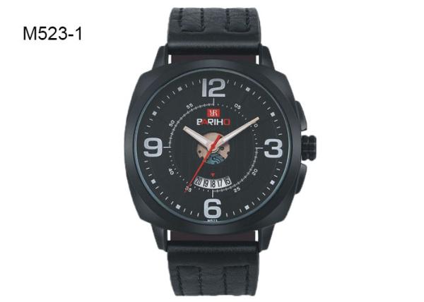 BARIHO Water Proof Men's Quartz Watch Cheap High Quality Fashion Leather Band  M523