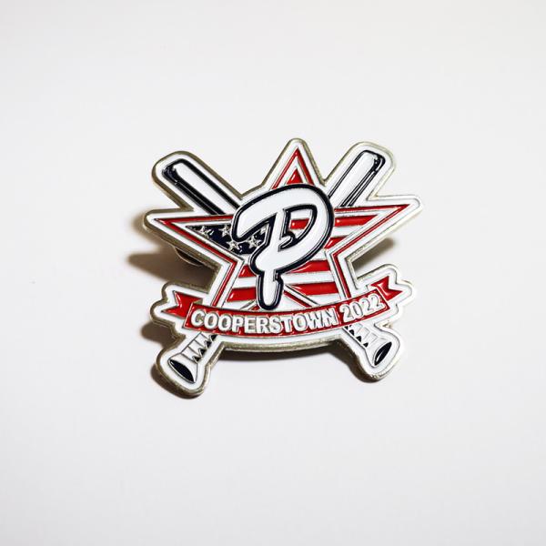 Nickel Finishing Popular US Baseball Club Lapel Pin for Baseball Game Events