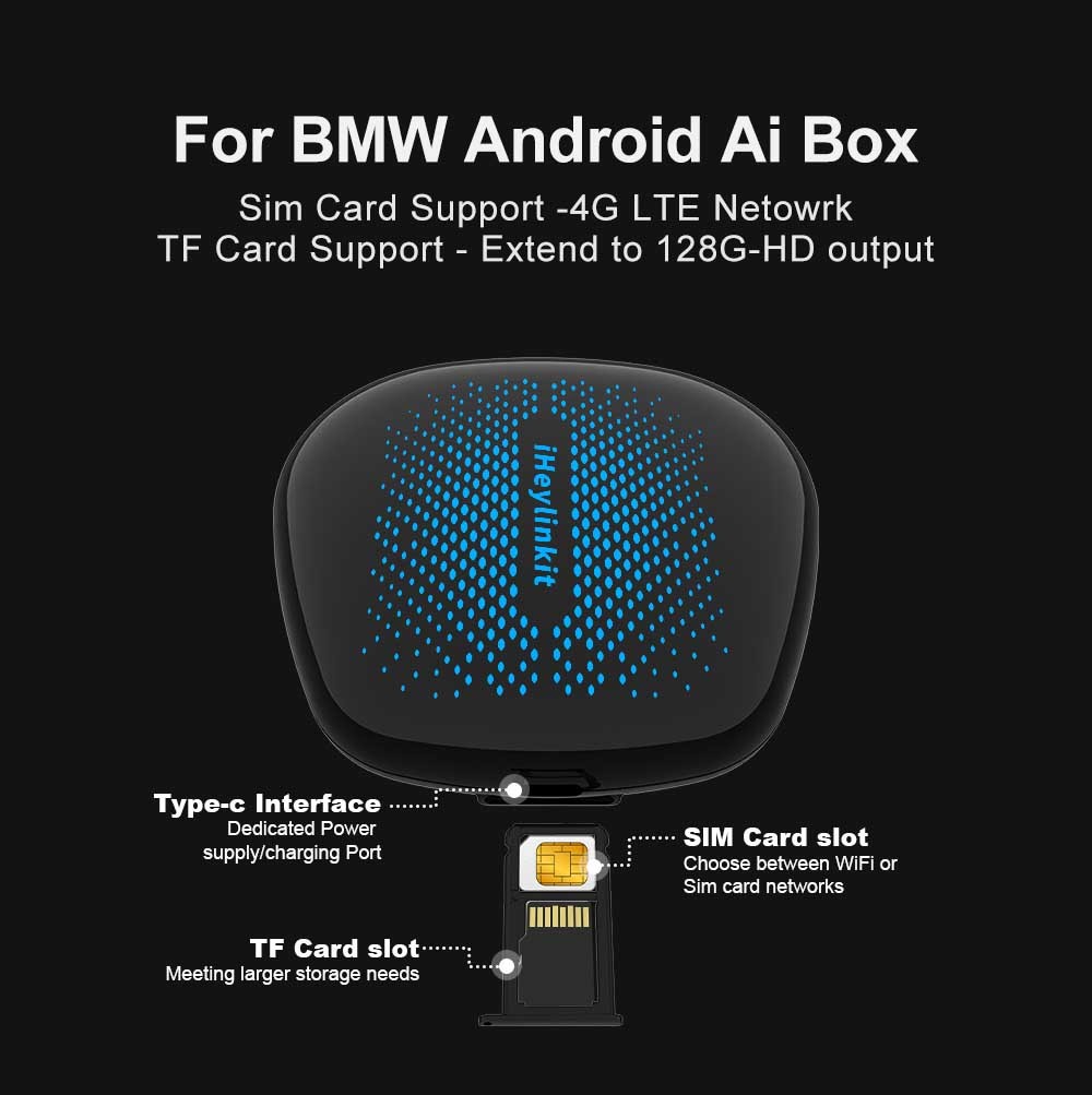 Multimedia Carplay Android ID6 BMW AI Box QCOM Snapdragon Solution For Car