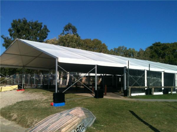 Semi Permanent Anti UV Event Marquee Tent , White Outdoor Tent 300 Seats Event Venue