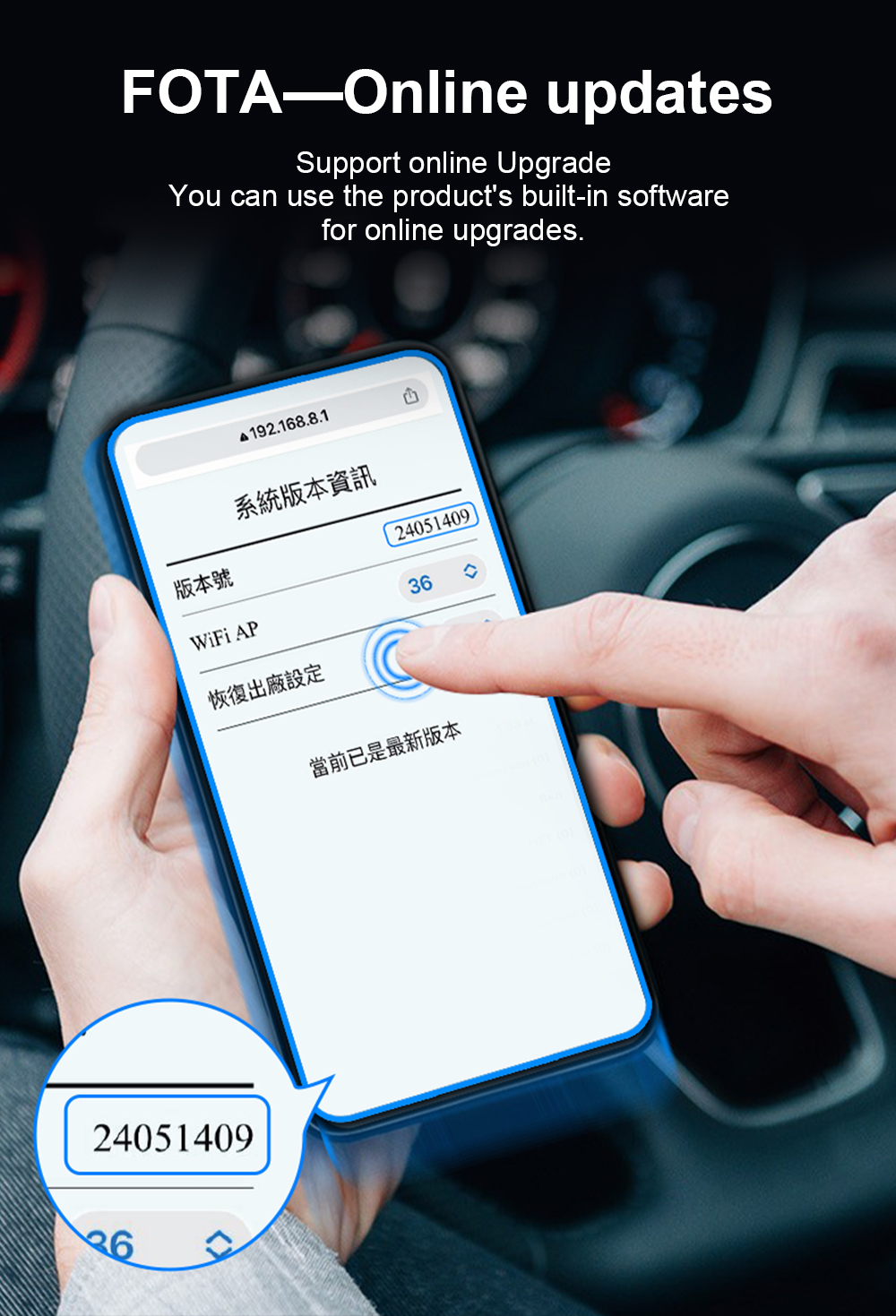 2-in-1 Portable CarPlay & Android Auto Dongle with Wired/Wireless Compatibility USB Plug and Play 1 Year Warranty