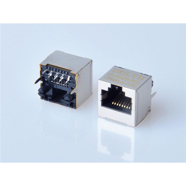 HULYN,RJ45 Modular Jack Connector, Shielded RJ45 Connector, Through Hole Type,