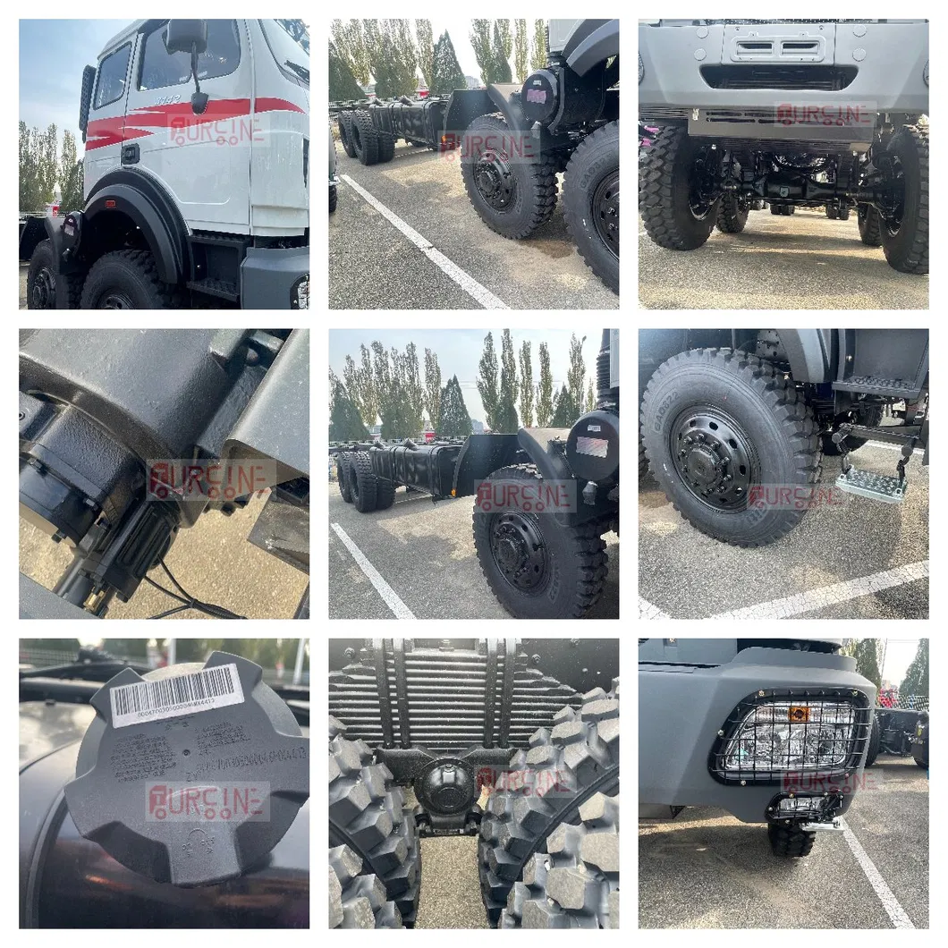 BEIBEN NG80 6X6 Heavy Duty Cargo Truck Chassis 30-40 Ton With 420HP Diesel Engine